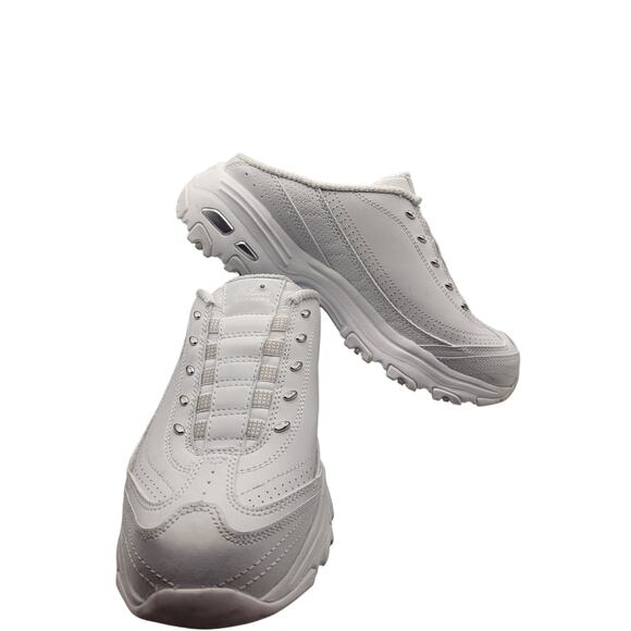 Skechers D'Lites Sneakers White Memory Foam Slip On Excellent Condt Sz 9 - Picture 4 of 10